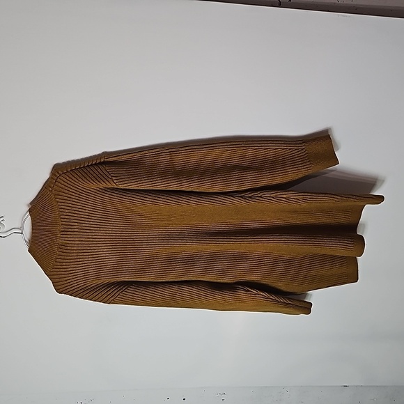 H&M large brown/tan extra long sweater - Picture 4 of 8